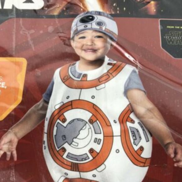 BB-8 Star Wars Costume Toddler 3T 4T Dress Up Pretend Play Boys Girls Disney ah - Picture 3 of 7